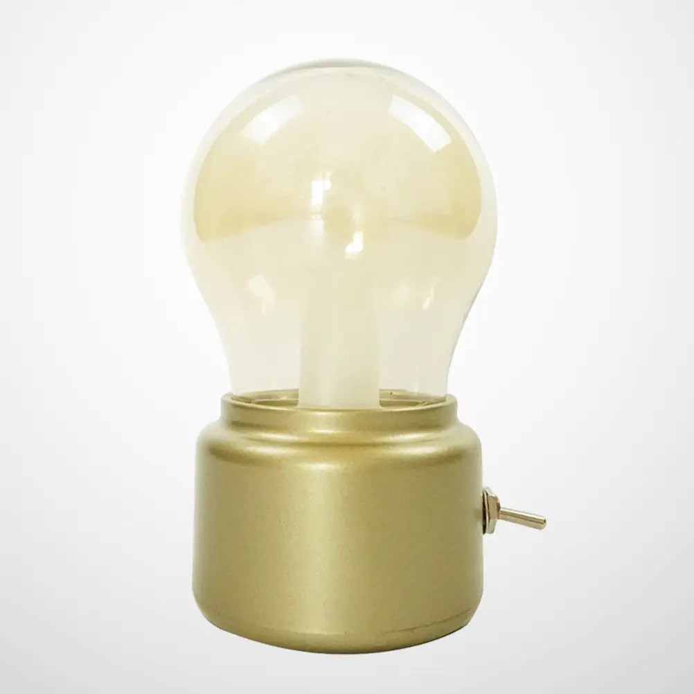 

Винтажный ночник-лампа с перезаряжаемой LED-подсветкой, круглый металлический светильник с золотым выключателем для спальни, дома, бара, кафе, свадебного декора, ретро-стиль