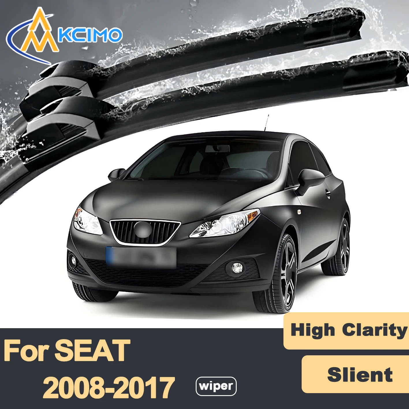 

Premium Rubber Durable Silent Windshield Wiper Blades 2pcs for SEAT Ibiza 6J 6P 2008-2017 Front Wiper Blades Set