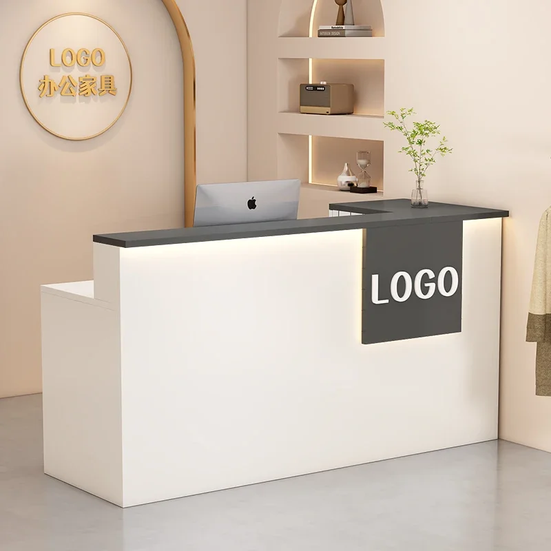 Small Cafe Reception Counter Simple Design Custom Style Reception Desk Beauty Salon Escritorios De Computadora Office  Furniture