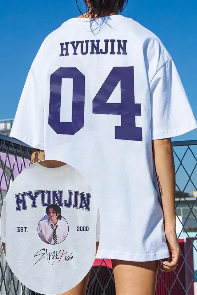 Kpop Boy Band SKZ Felix number Graphics 100%Cotton Unisex Shirt