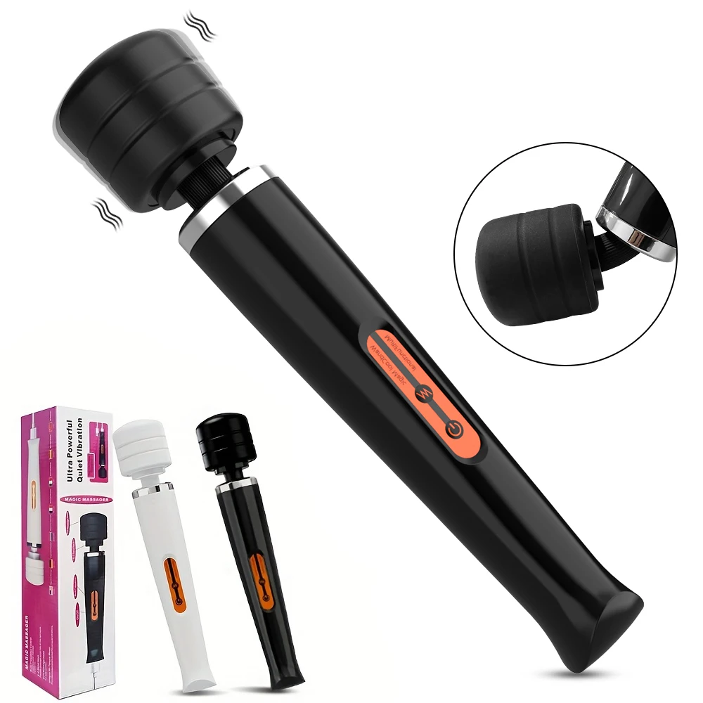 Big AV Body Massager Strong Vibration G Spot Clitoris Stimulator Powerful Magic Wand Vibrator for Women Adult Sex Toys for Woman