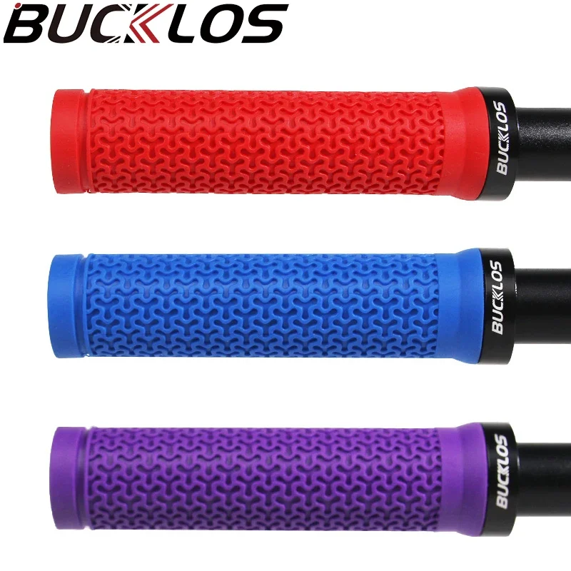 

BUCKLOS Bicycle Grip Rubber Anti-slip Mtb Handlebar Grip 146*33mm Lock on Mountain Bike Handle Bar Cuffs BMX Cycling Parts