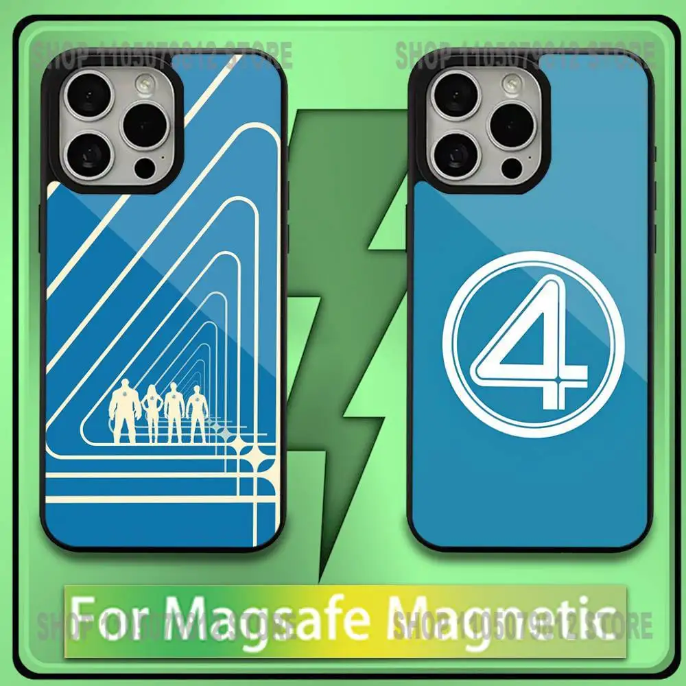 

F-FANTASTIC-FOUR-4 Phone Case For iPhone17,16,15,14,13,12,11,Plus,Pro,Max,Mini Soft Magesafe Magnetic Wireless Charge