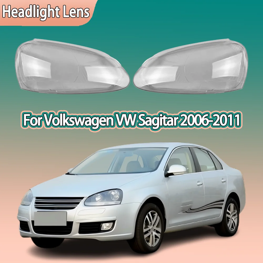 

Car Headlight Glass For Volkswagen VW Sagitar 2006 2007 2008 2009 2010 2011 Headlamp Lens Cover Car Accessories Lampshade Shell