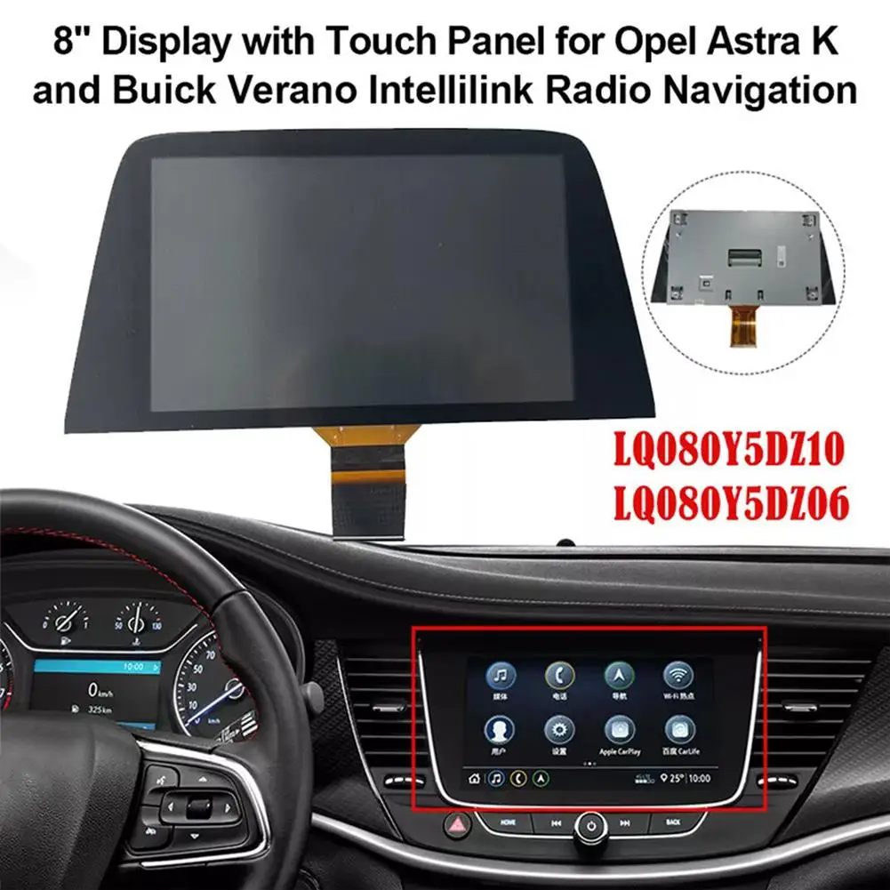 8 inch LCD with Touch panel For Opel Vauxhall Navi 900 IntelliLink Astra K MK7 2015-2020 39042448 NAVI RADIO