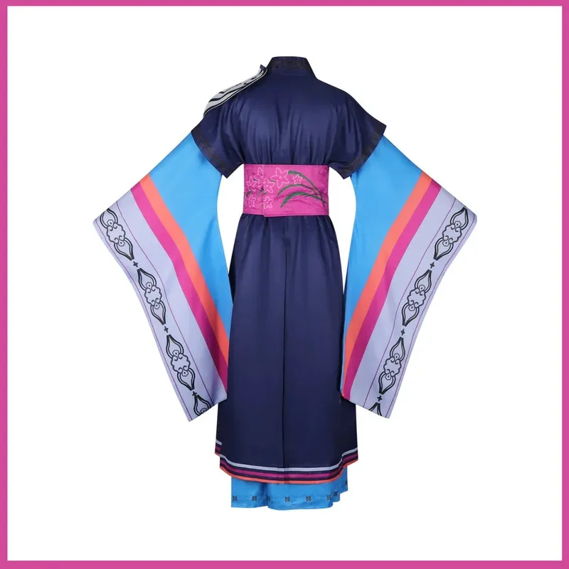 Películas de Anime KPop cazadores de demonios Rumi Mentor Celine ropa Cosplay disfraz Ancestor sombrero grande bata uniforme hombre mujer traje de Halloween