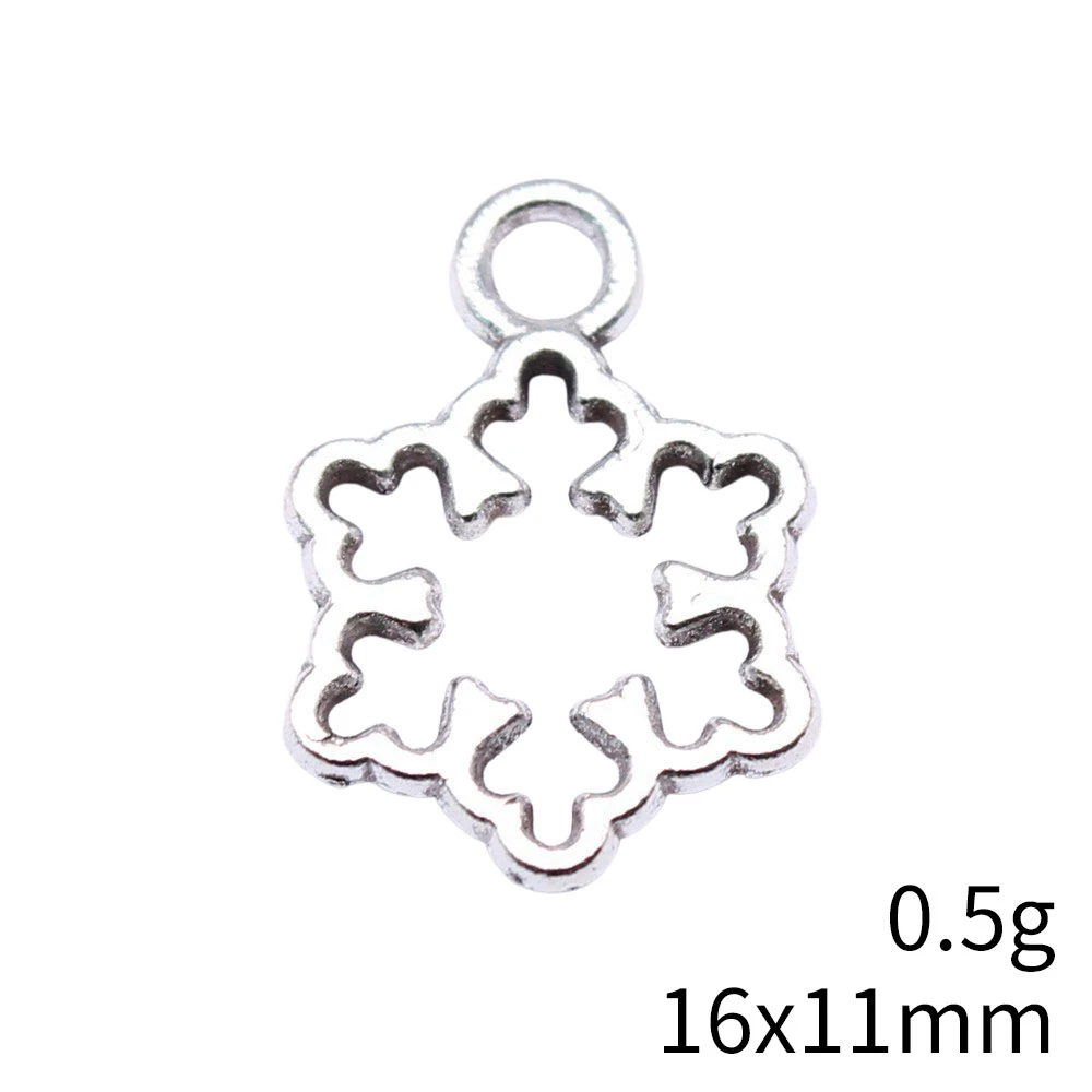 Father'S Day Charms Pendant Snowflake Snowman Christmas Day Aesthetic Jewelry Charms Pendant Set