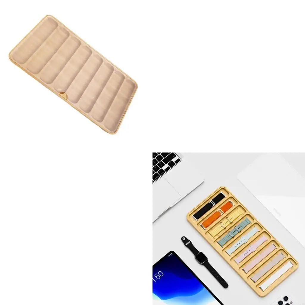 

Изысканный футляр для хранения часов. Практичная деревянная коробка-держатель для часов с мягкой внутренней частью и акриловой