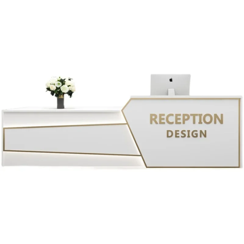 

Luxury cashier art women's clothing store, gym, modern minimalist foot therapy store, reception desk