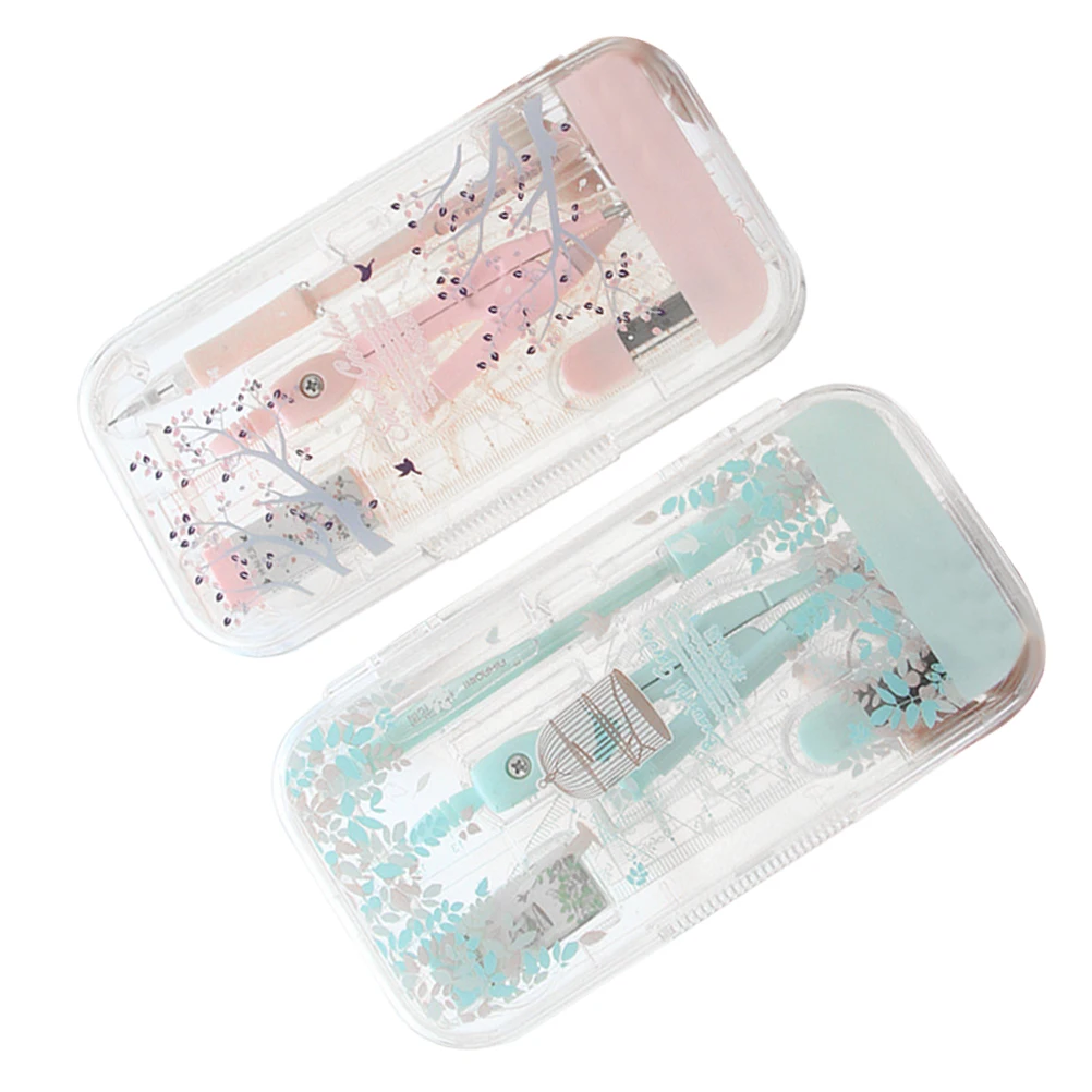 Professional Compasses Set Drawing Ruler Lightweight School Office Students Teachers Drafting Tools Teaching Stationery