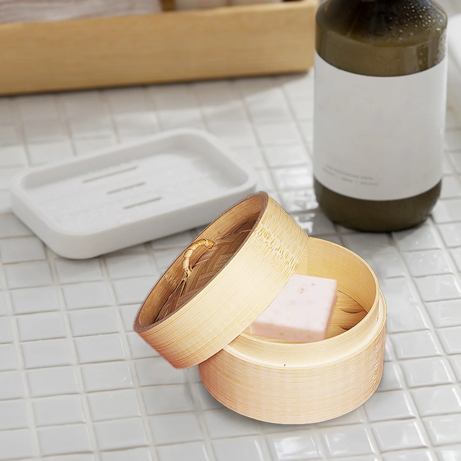 

Travel Bar Set Bamboo Bars Wooden Snack Tray Food Storage Box Steamer Multi-Purpose Cooking Tools Kitchen Tool Candy Holder