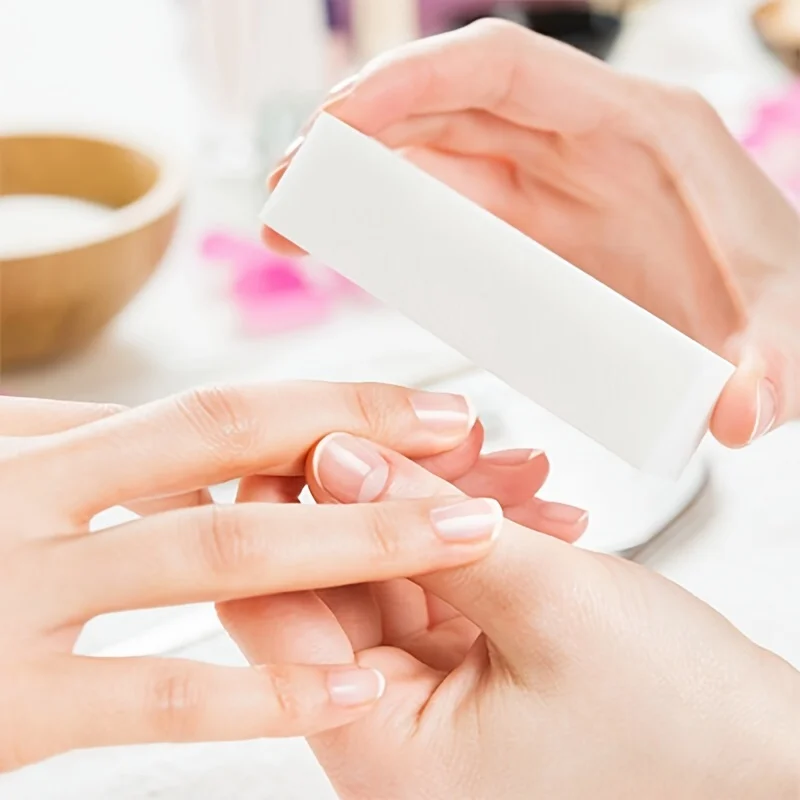 40pcs Buffer Buffing Sand Sanding Files Block Nail Polishing Manicure Care White Nail Art Tips
