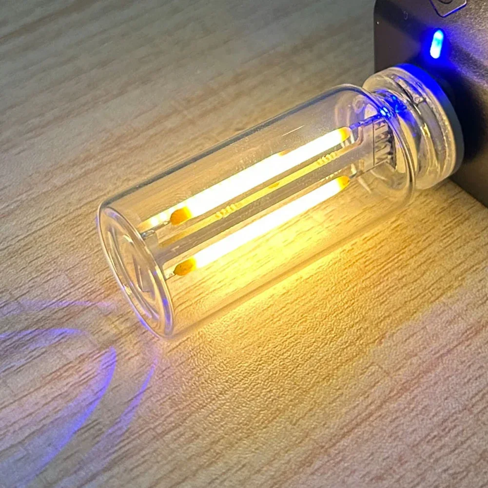 Voiture USB LED spirale Filament tactile gradation ampoule 5V rétro LED ampoule 1W veilleuse Camping