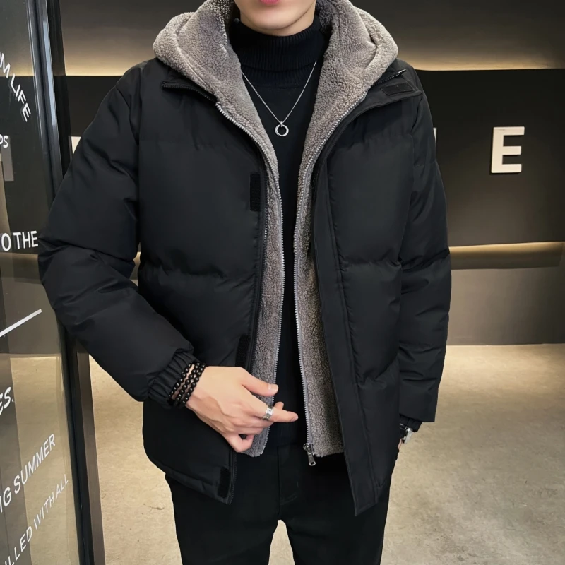 معطف قطني، غطاء للخريف والشتاء، مقاوم للدفء والبارد، معطف قطني مخملي حبيبي، معطف شتوي للرجال، سترة قطنية، o