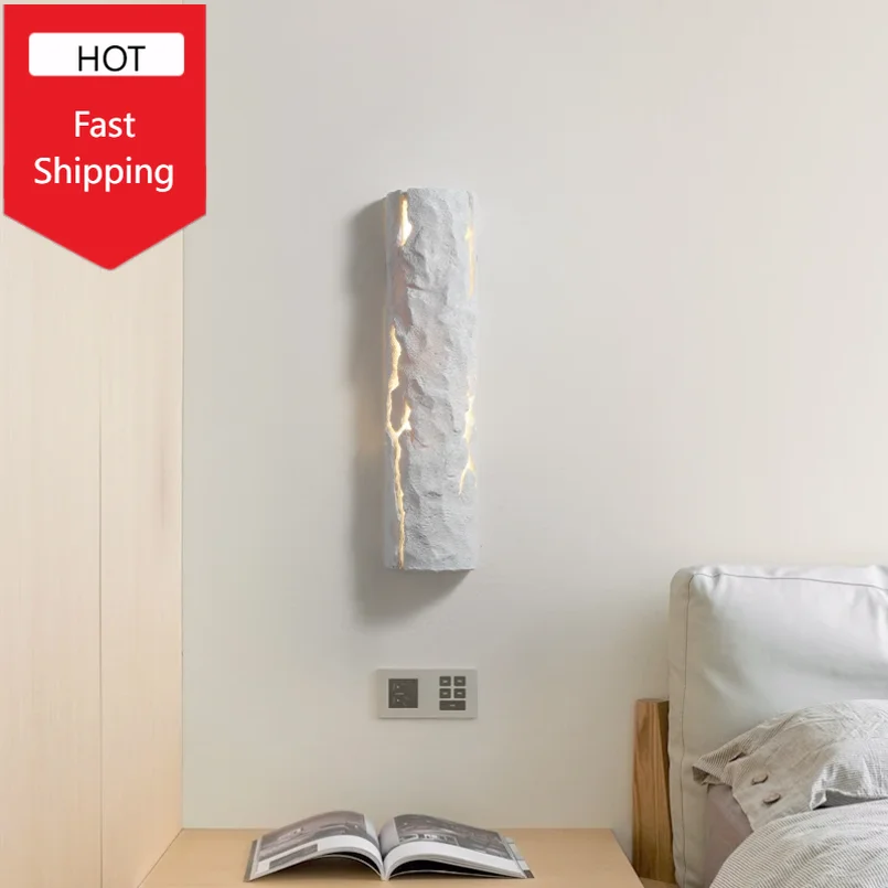 Modern creative tree stump LED wall lamp, indoor bedside wall lamp, designer, hotel, villa, cafe, passage, Art Deco, G9