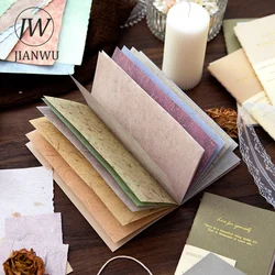 JIANWU 24 Sheets Fleeting Years on Paper Series Simple Vintage Material Paper Creative DIY Junk Journal Collage Decor Stationery