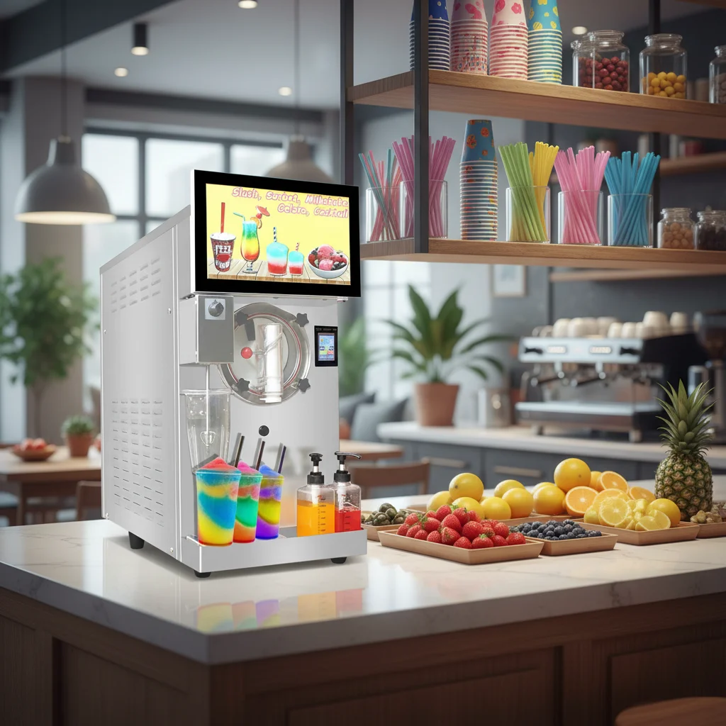 Commercial Automatic Milkshake Machine Production 220v 110v Voltage Stainless Steel Milkshake Machine