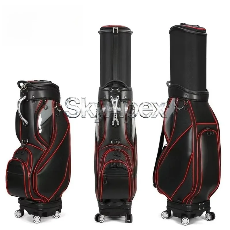Golfers Waterproof Travel Golf Bag Wear Resistant Outer Material Multiple Pockets Store Golf Supplies For Weekend Training Tours