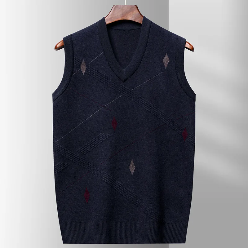 Knitted Sweater for Men Fashio - Men'S Fashion V Neck Sweater บทวิจารณ์และราคา