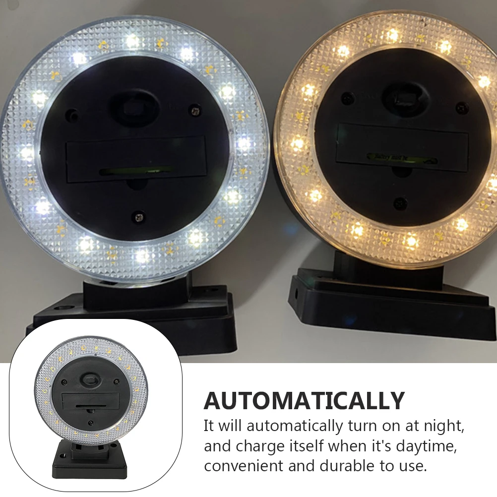 

Solar Wall Light Outdoor Fence Lantern Plastic Yard Lighting Automatic Night Safety Durable LED Multi function Convenient