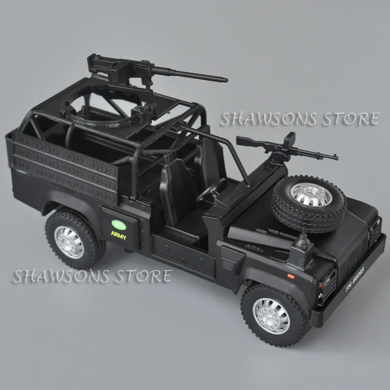 1:32 Scale Diecast Military Model Toys Defender Tactical Vehicle Miniature Replica Pull Back With Sound & Light