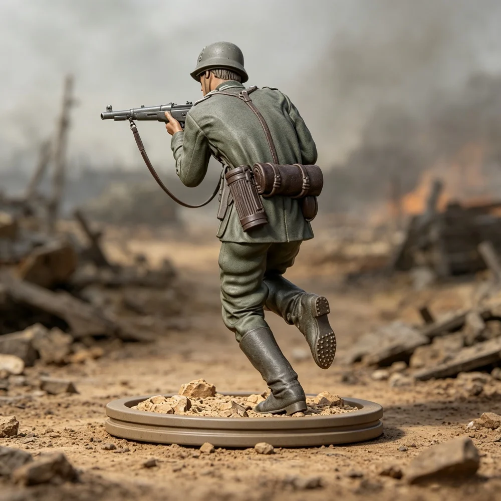 

Resin Figure WW2 Unpainted Unassembled High Quality Soldier Grey Model Sculpture Diy Assembly Kit For Hobbyists Gift Collection