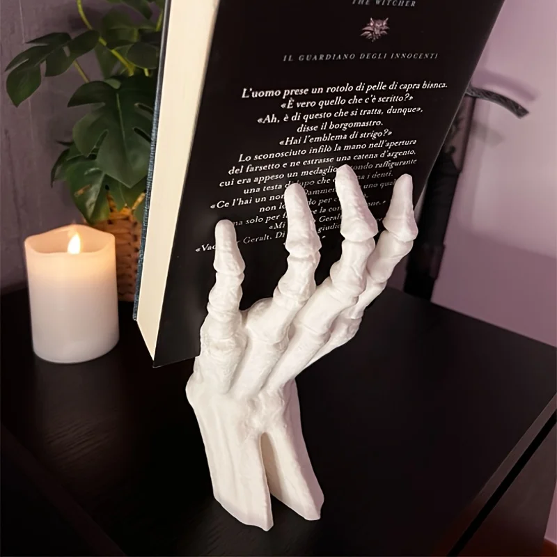 1 Piece Gothic Style Ghost Hand Book Stand, Horror Decoration, Suitable for Halloween, Gothic Style Home Office, Bookshelf Decoration - Horror Desktop Display - Perfect Bookshelf, Desktop Decoration - Ideal Gift for Ho