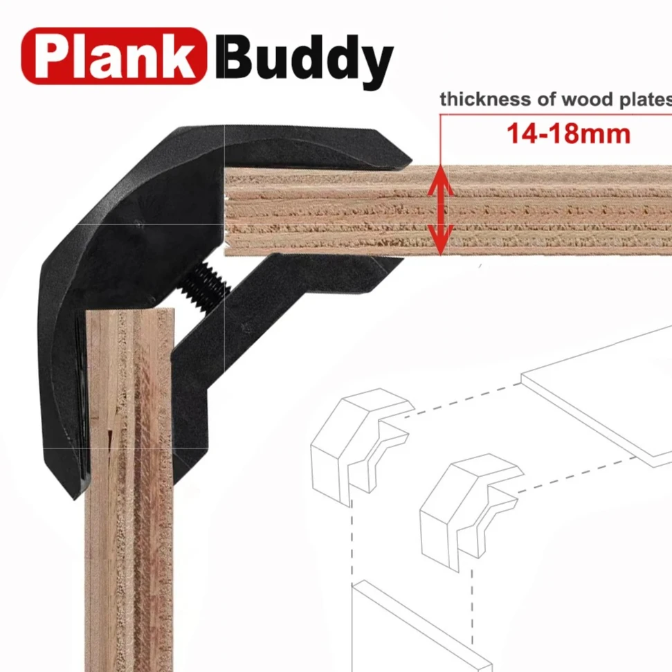 

8 PCS 90° Furniture Connecting Plates, Heavy Duty Structural Brackets for DIY Woodworking, Cabinet & Shelf Assembly