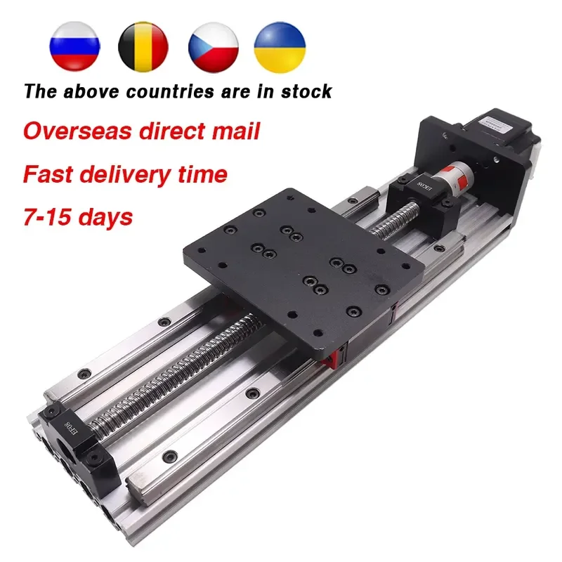 High Precision Length 400mm Guide Ball Screw Linear Module 57 Motor HPV6 CNC Sliding Table for 3D Printer Equipment