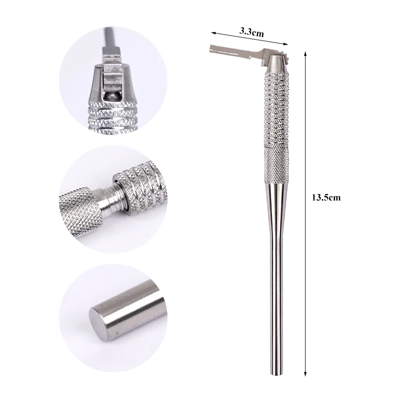 1pc Adjustable 180° Scalpel Handle Stainless Steel Rotatable Surgical Operation Knife Handle Oral Implant Dentistry Instrument