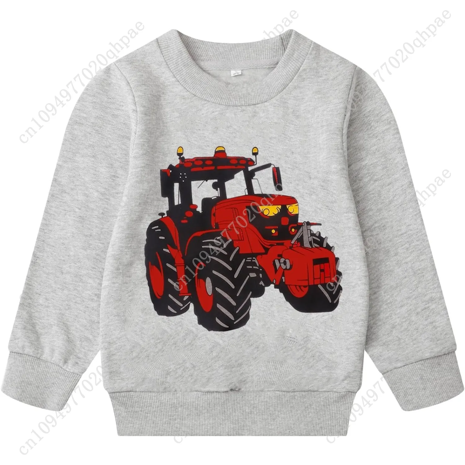 Akyzic Sudaderas para niños de algodón de manga larga con cuello redondo, jersey para niños pequeños, camisa cálida de invierno, suéter, Tops 3t-8t