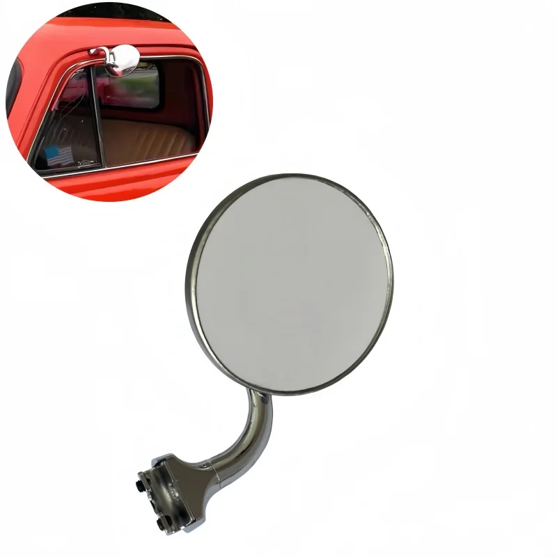 Large-Angle Round Mirror Add-On for Retrofitted Rearview Mirror Frame Blind Spot Exterior for Old JDM Cars Off-Road Vehicle
