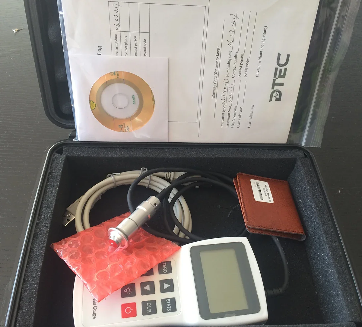 DTEC DC30FN Digital Coating Paint Thickness Measurement Non-ferrous Metals in One Dual Probe Data Pro Software Test Response: 0-
