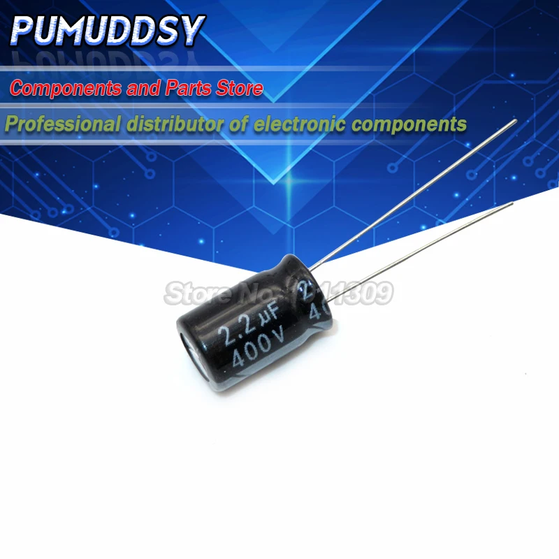 20 sztuk wysoka jakość 400V2.2UF 8*12mm 2.2UF 400V 8*12 kondensator elektrolityczny