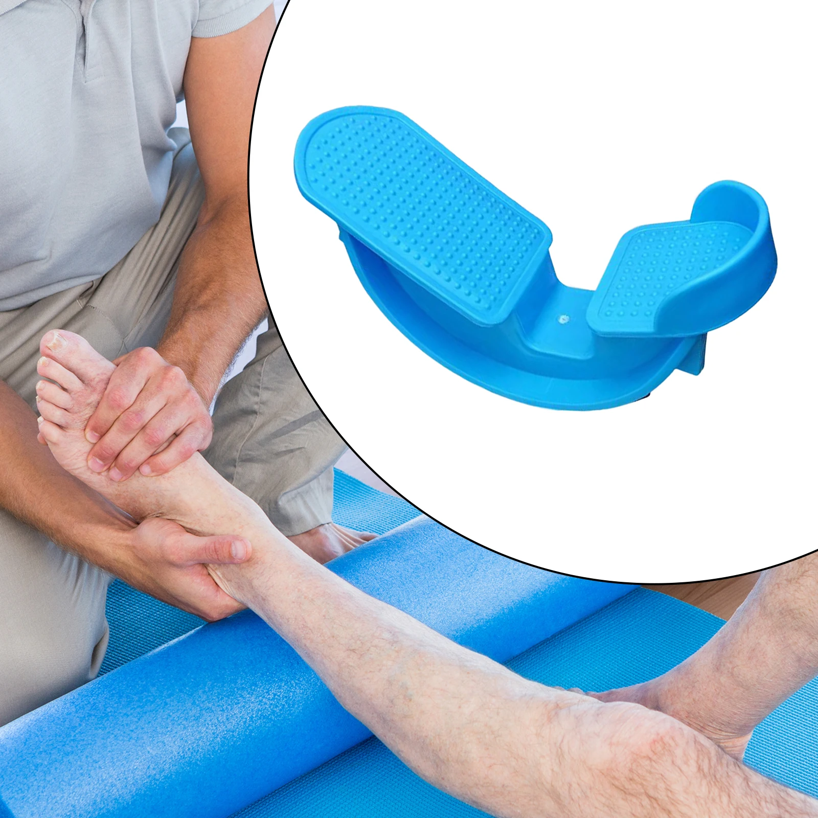 Foot Rocking Ankle Calf Elastic Leg Muscle Non Slip Massage Fitness Pedal Stretcher Plantar Yoga Supplies for Gym Home Office