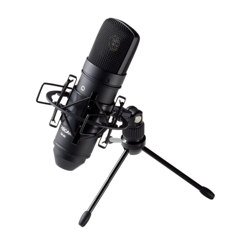 TASCAM TM-80 condenser recording microphone with a cardioid pickup pattern for home recording