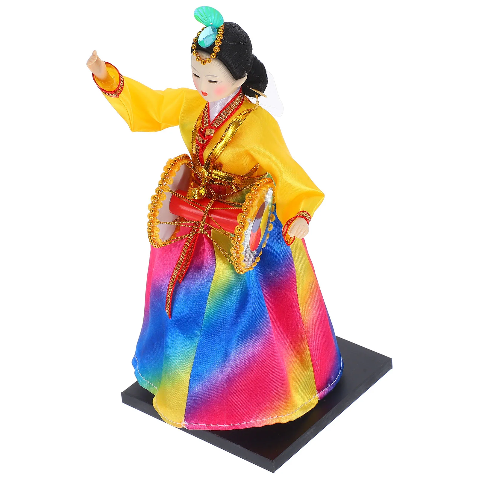 

Korean Hanbok Traditional Korean Home Ornament Small Desktop Korean Hanbok Vintage Style Small Korean Statue Dancing K