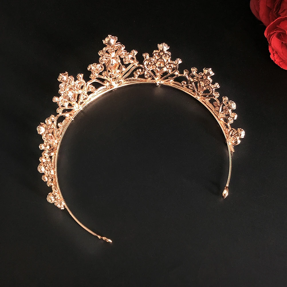 

1 Piece Crystal Crown Bridal Tiara Rhinestone Headpiece for Wedding Party Prom Elegant Hair Accessory for Women