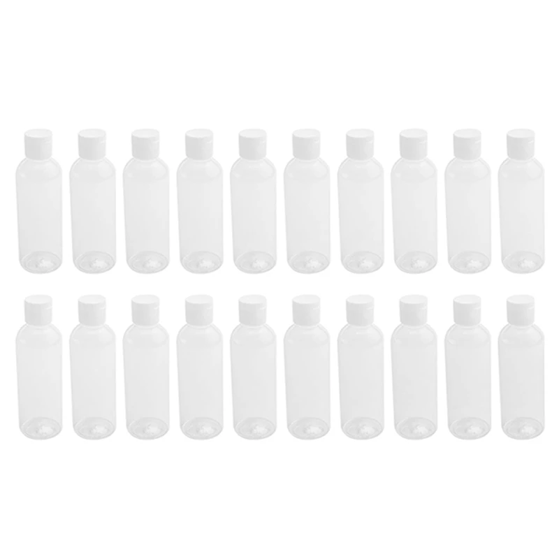 

80 Pieces 100Ml Plastic Shampoo Bottles Plastic Bottles For Travel Container For Cosmetics Lotion