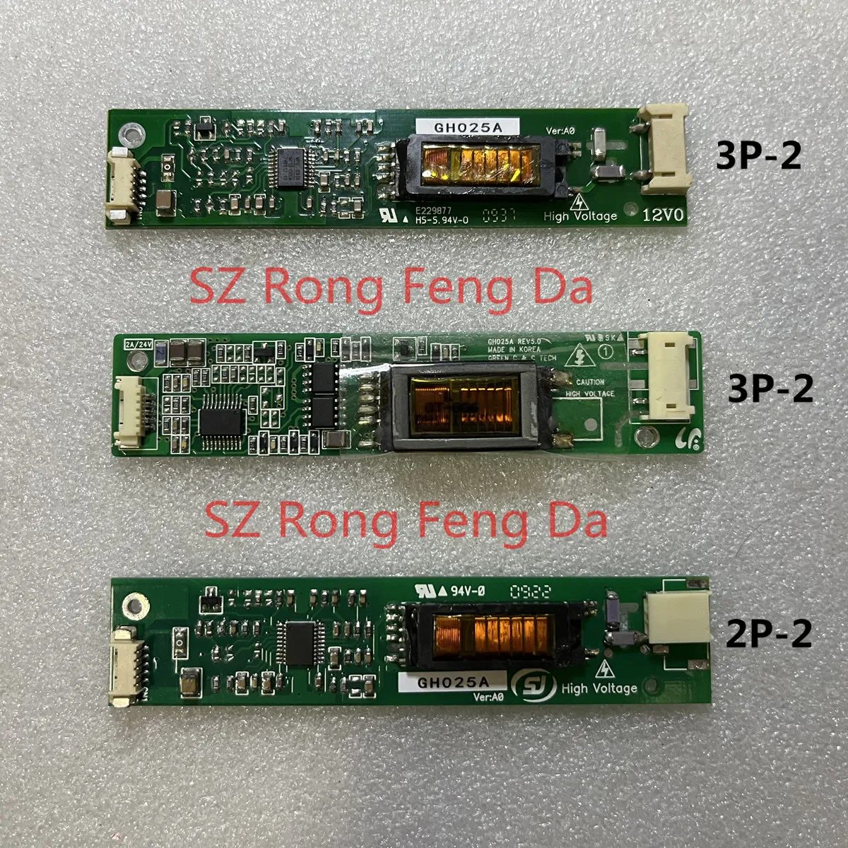 

GH025A REV5.0 GH025A(A3) 0.0/2.0/3.0 INVERTER High Voltage Driver Board
