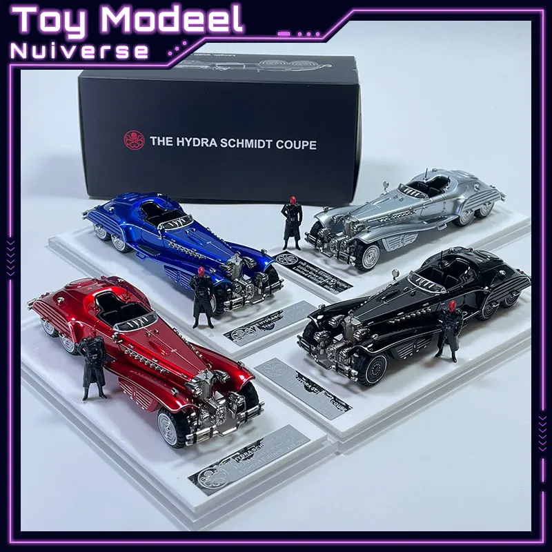 WM 1:64 Scale Diecast Alloy Car Model New Hydra Schmidt V16 Sports Car Exquisite Fine Detailed Collectible Replica Perfect Gift