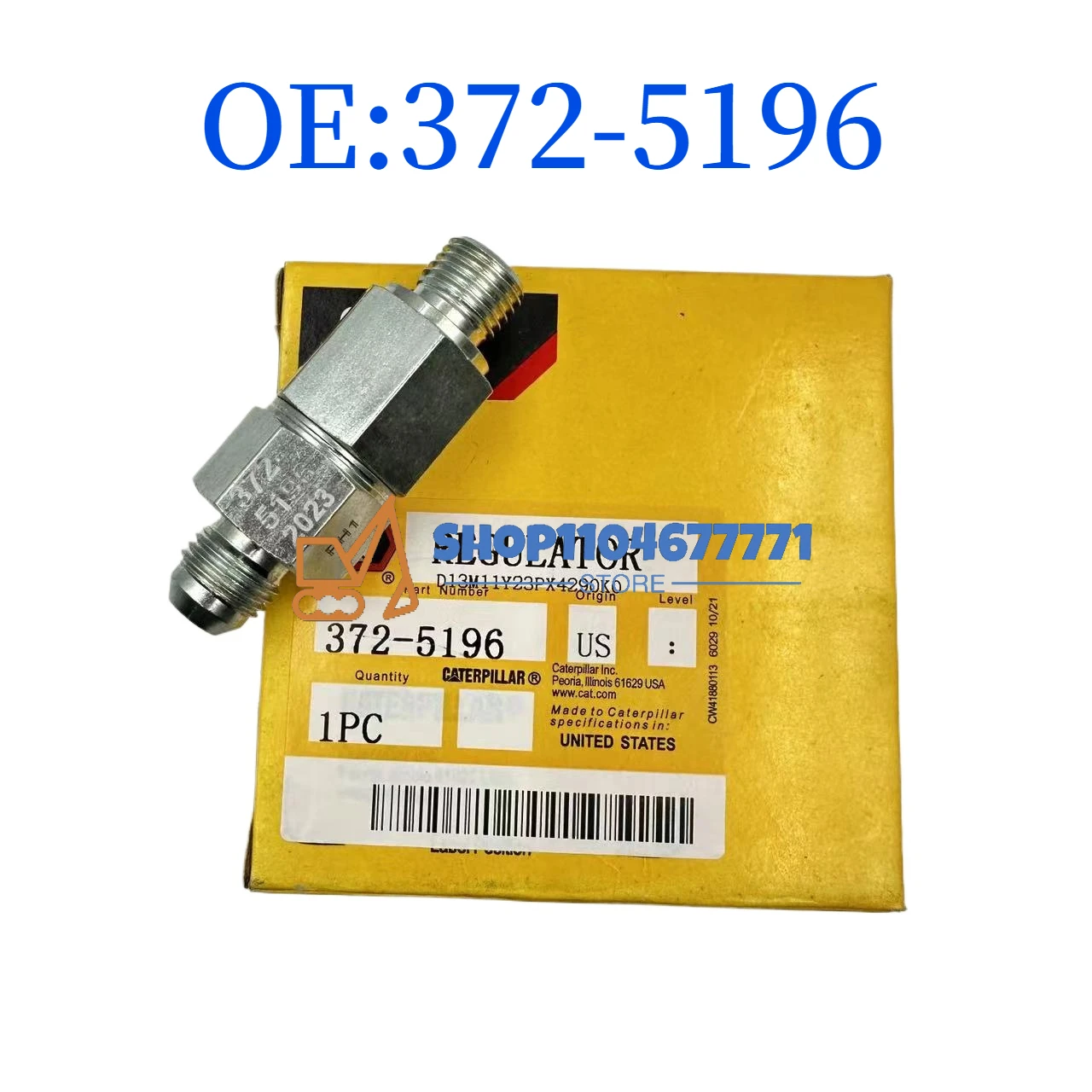 

3725196 372-5196 High quality Fuel Pressure Regulator For Caterpillar C7 3126B Engine