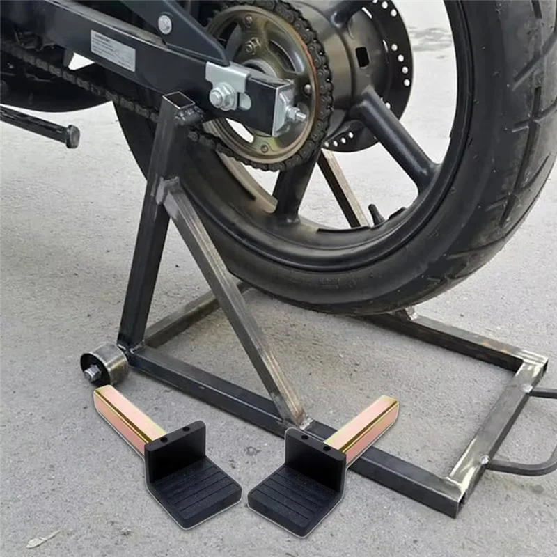 Heavy Duty Motorcycle Rear Stand 2Pcs Attachment Swivel Arm Swingarm Spool Lift Stand Paddock Stand Hooks-A91R