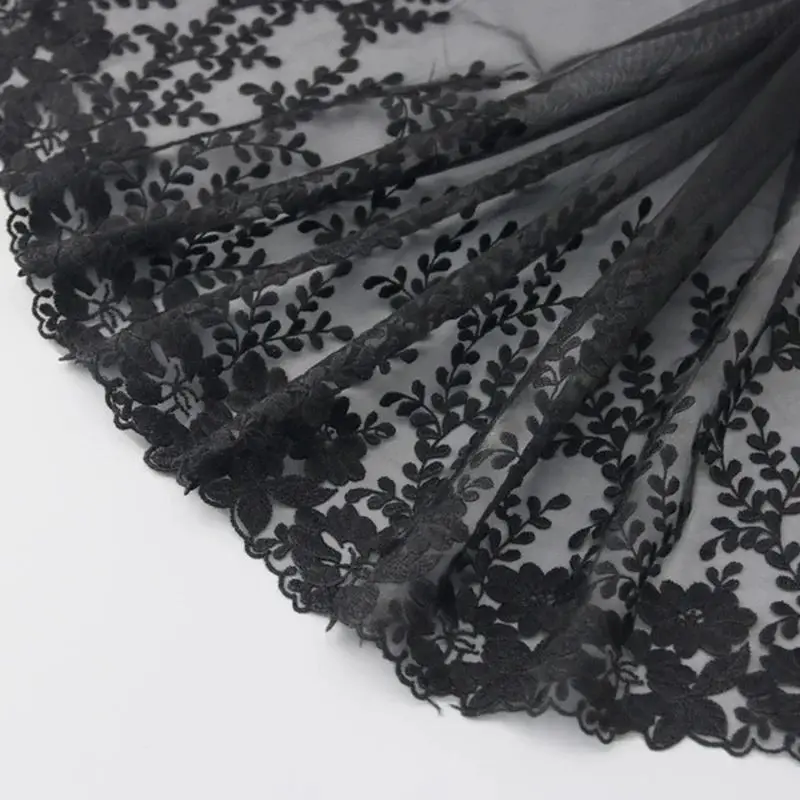 (1 Yard) 30cm Mesh Water-soluble lace Fabric Net Yarn Webbing Clothing Accessories Laces Material Handmade Wedding Dress DIY