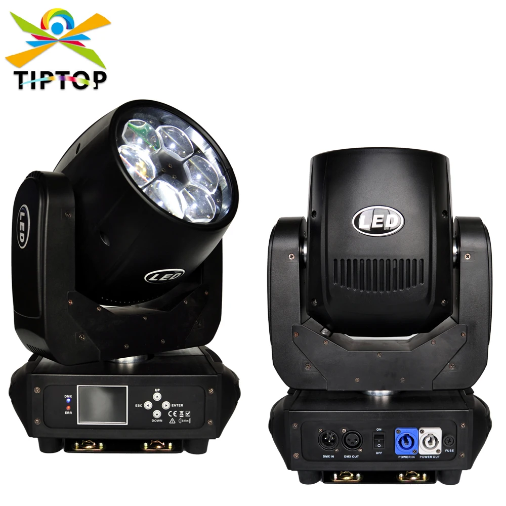 Gigertop TP-L672 280W Led Zoom Moving Head Light 6x40W High Bright Small Bee Eye Stage Lighting Pan 540 Tilt 180