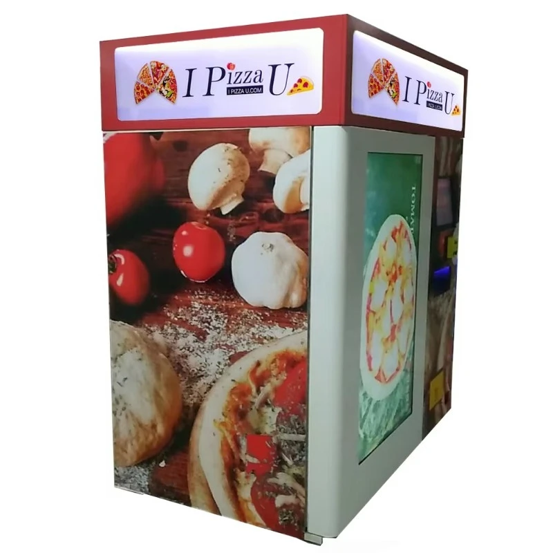 Customized Simple Pizza Vending Machine With Baking System And Heating System Fast Delivery Sell Ready To Bake To Toast Pizza
