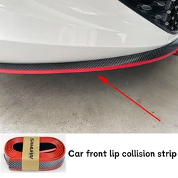 Universal front bumper lip protector carbon fiber automotive universal front lip collision and scratch prevention accessories