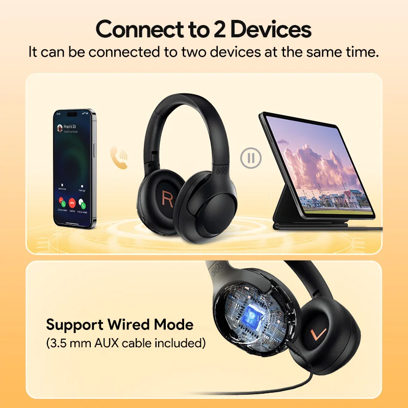 QCY-H3 Auscultador Over Ear Bluetooth 5.4 — foto 5