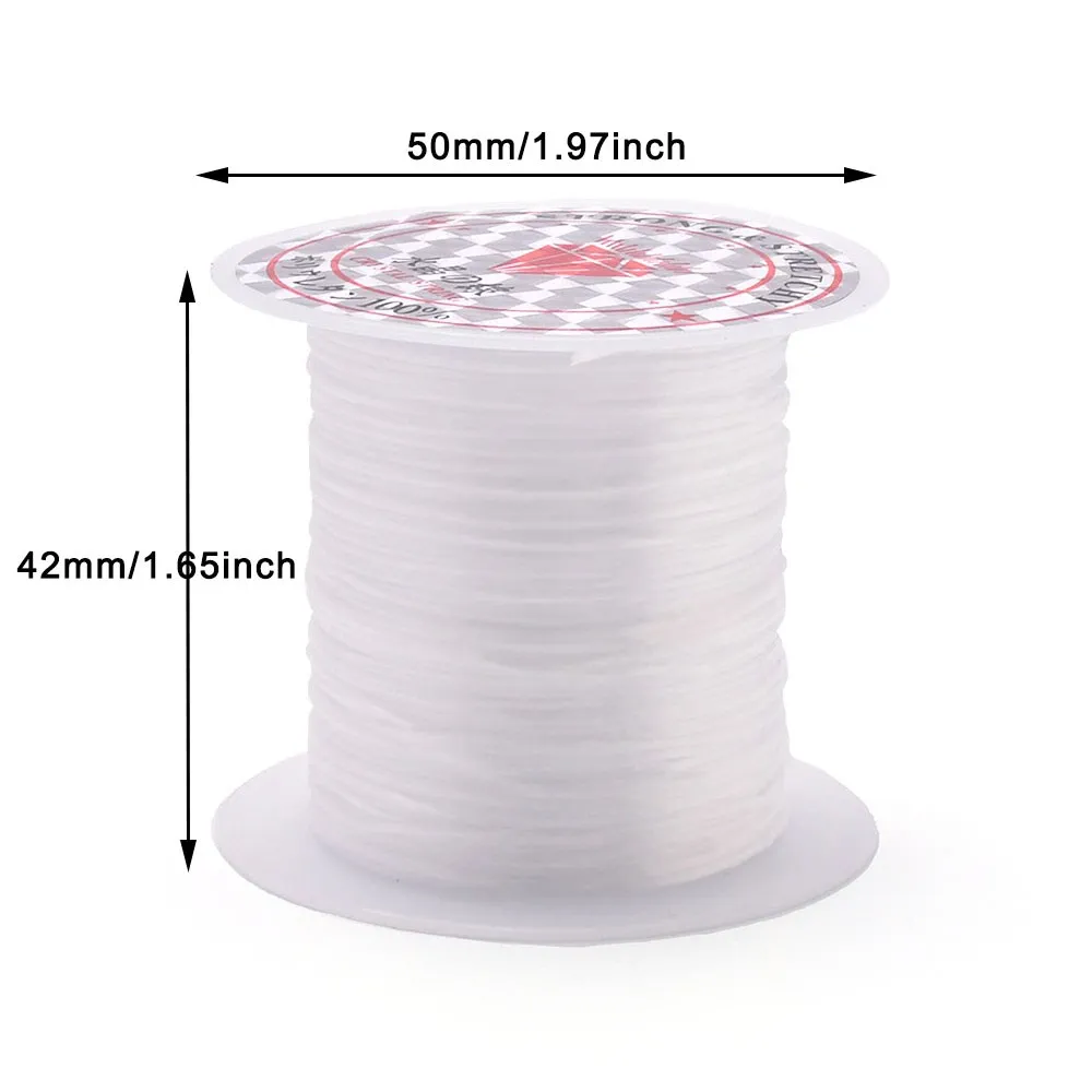 8m/roll 1mm spandex cord jewelry bracelet crystal rope cord suitable for DIY jewelry making beaded bracelets