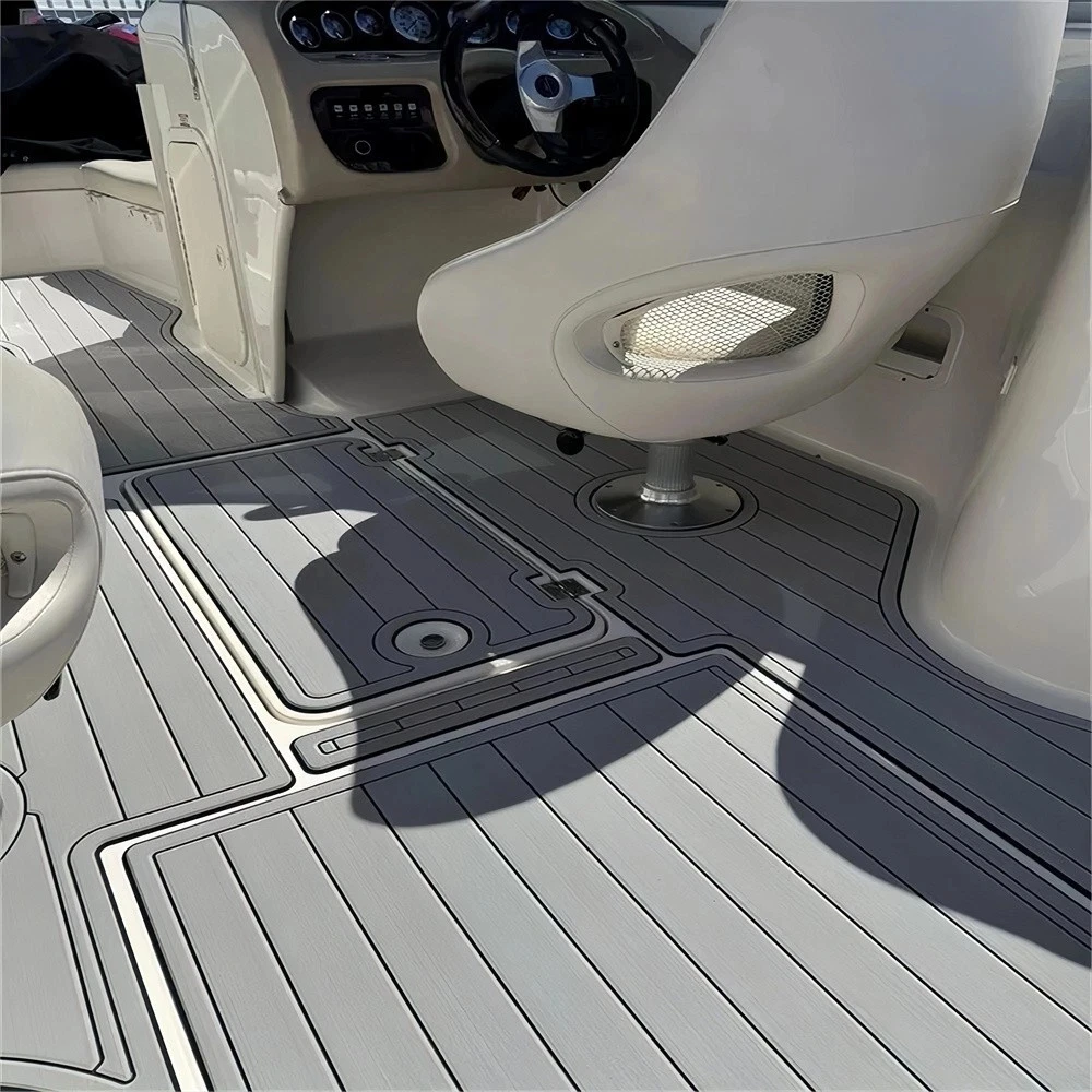 Anti-Skid EVA Faux Teak Self-Adhesive 6mm Boat Decking Pad for 2002-2005 Chaparral 230 SSI Yacht Cockpit Durable Marine Floor